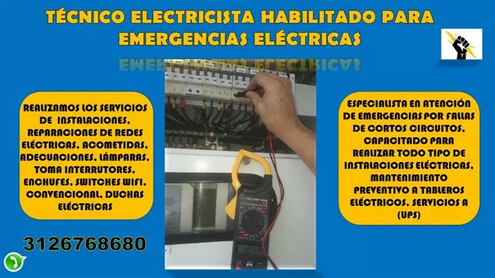 Electricista con más de 25 años de servicios
